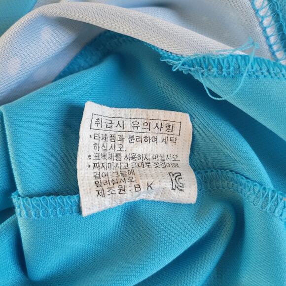 Tworoy Polo Shirt Mens XL Blue Turquoise Short Sleeve Golf - Picture 4 of 8